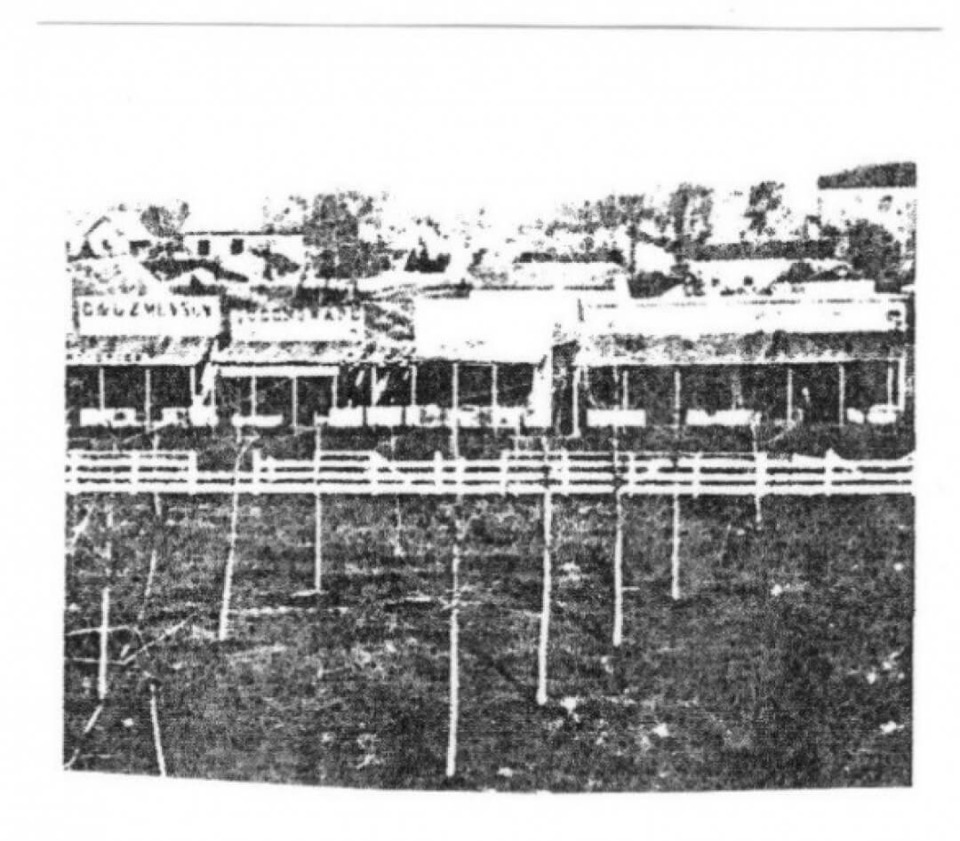 Historic photo of Mahaska County, Iowas, first courthouse.