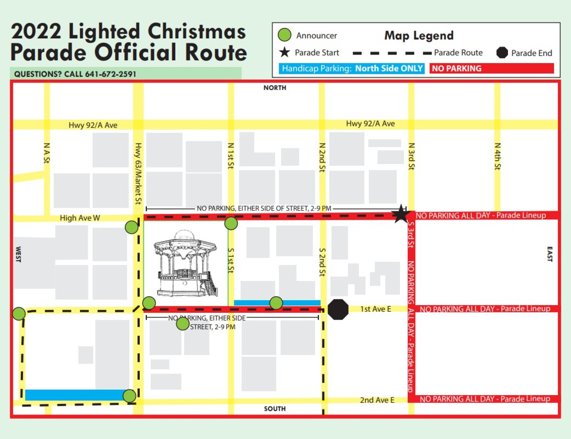 2022 Parade Route Map