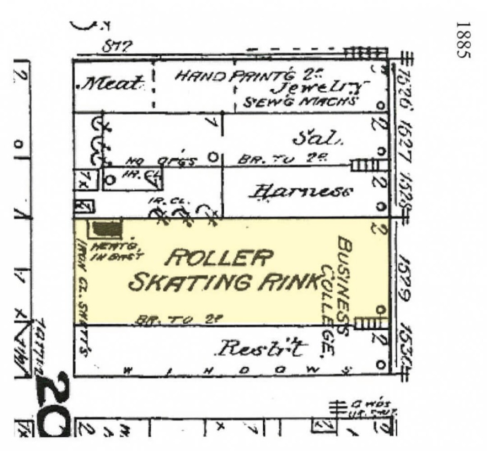 Sandborn Map of the McGregor Building in Oskaloosa Iowa