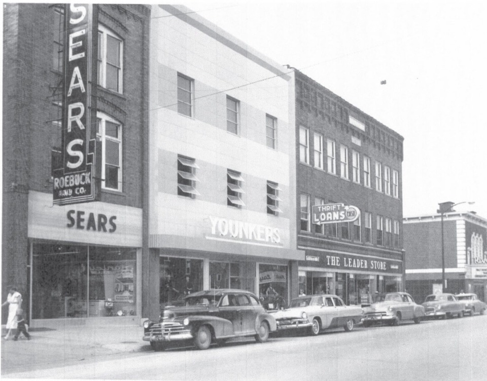 Sears in Oskaloosa, Iowa, in 1957.